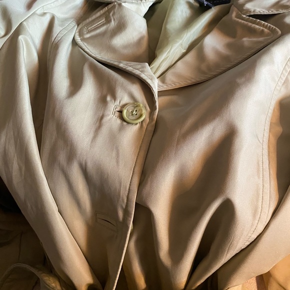 Geoffrey Been rain coat short trench coat - Picture 2 of 3